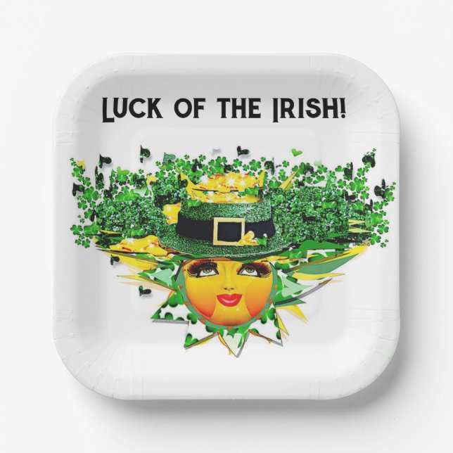 LUCKY SUN! PAPER PLATES (Front)