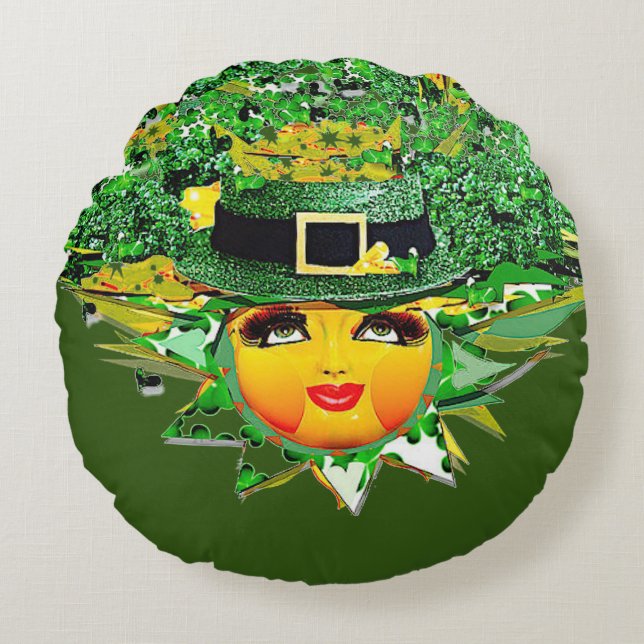LUCKY SUN! ROUND PILLOW (Front)