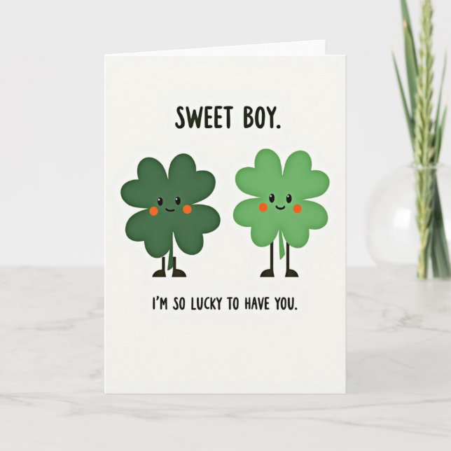 Lucky Sweet Boy Card (Front)