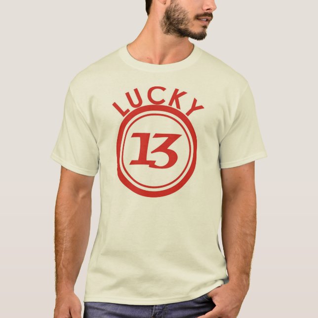 lucky t-shirts number 13 (Front)