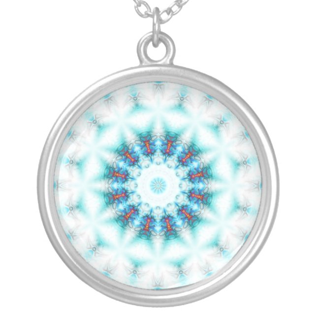 lucky talisman silver plated necklace (Front)