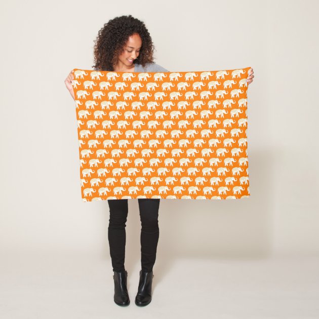 orange fleece blanket