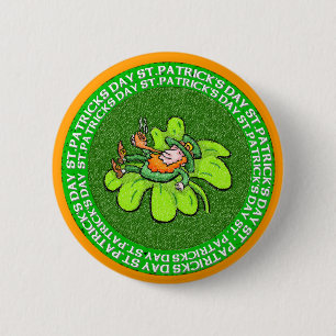 Lucky the Leprechaun Pinback Button