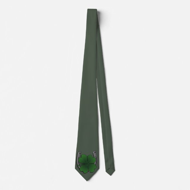 Lucky Tie St. Patrick's Day Tie Lucky Necktie (Front)