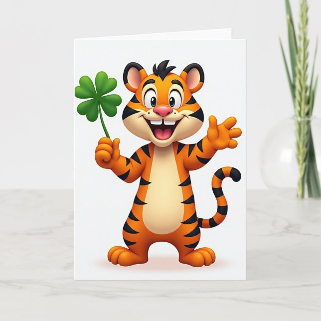 Lucky Tiger Smile Card (Front)