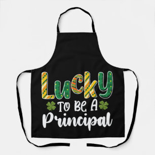 Lucky To Be A Principal School St Patrick's Day Apron