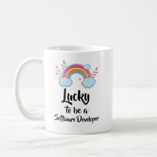 Lucky To Be A Software Developer Mug