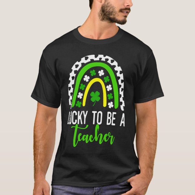 Lucky To Be A Teacher Smarter Dalmatian Dogs St Pa T-Shirt (Front)