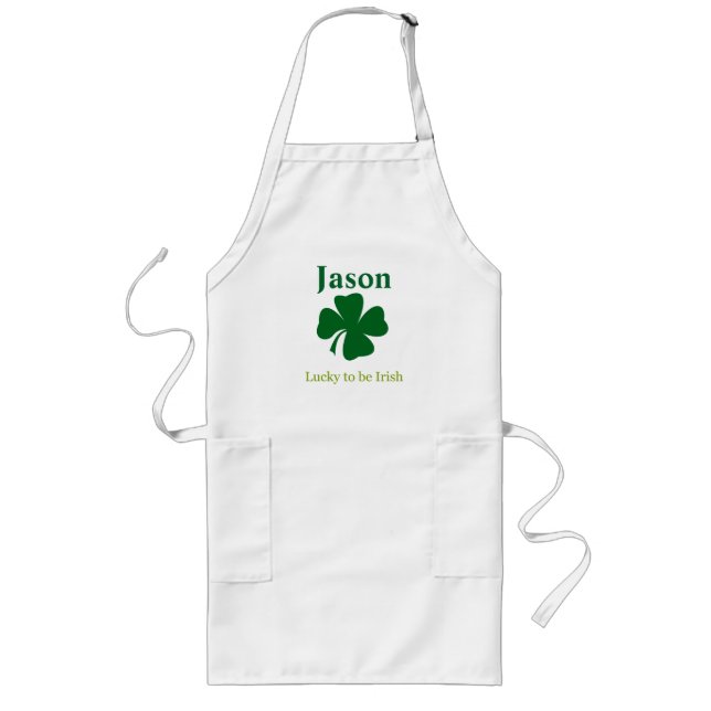 Lucky to be Irish Personalized Apron (Front)