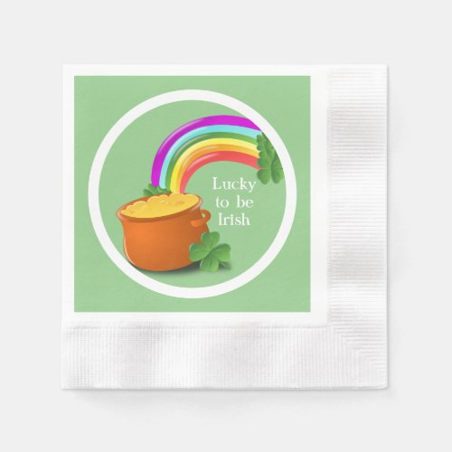 Lucky to be Irish St Patricks Day  Napkins