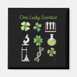 Lucky To Be Science Beakers Chemistry Scientist Pa Magnet