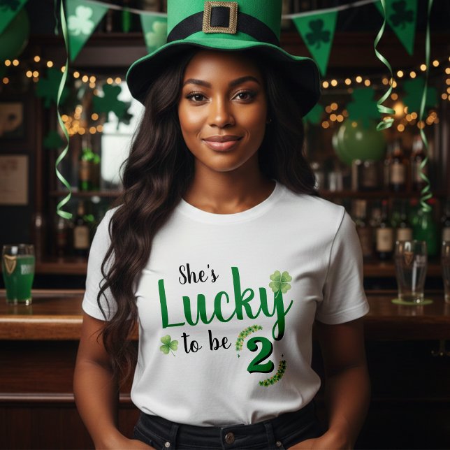 Lucky to be St Patrick's Day Kid Birthday Parent T-Shirt (Creator Uploaded)
