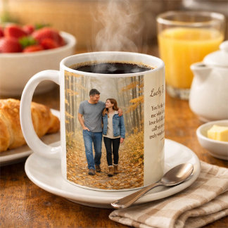 Lucky to Call You Dad Autumn Forest Father’s Day Coffee Mug