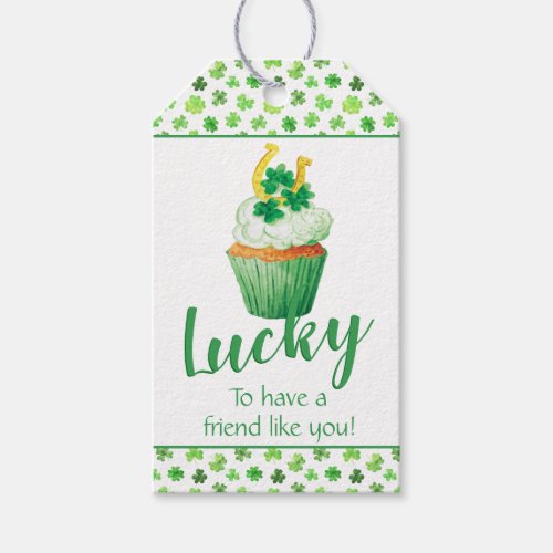 Lucky to Have a Friend Like You St Patrick Day Gift Tags