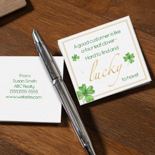 Lucky to Have Customer St. Patrick's Day Note Card