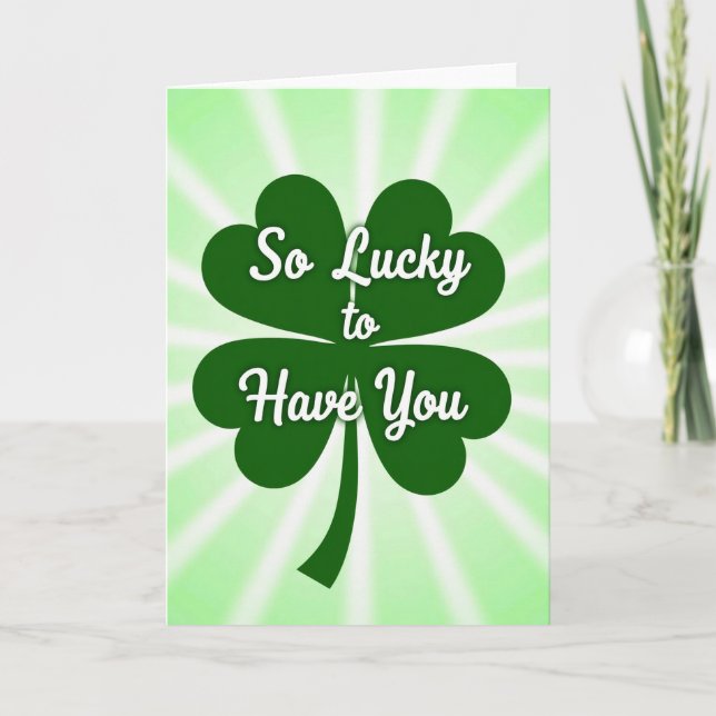 Lucky To Have You Partner Card (Front)