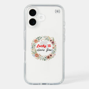 Lucky To Have You Romantic Love Quote iPhone 16 Case