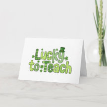 Lucky to Teach St. Patrick’s Day Teacher Thank You