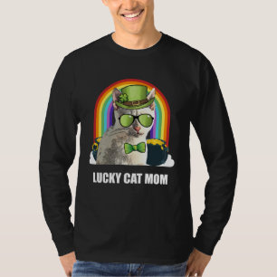 Lucky Tonkinese Cat Mom St Patricks Day T-Shirt