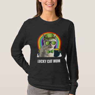 Lucky Tonkinese Cat Mom St Patricks Day T-Shirt