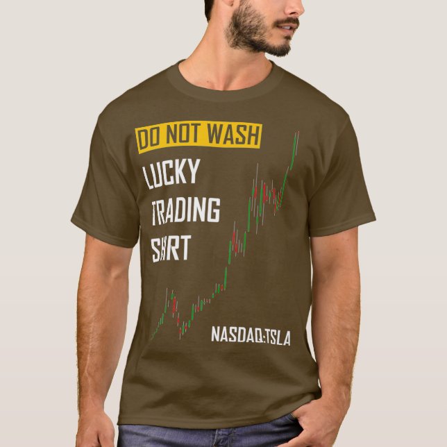 Lucky Trading Tesla Stock Do Not Wash Bull T-Shirt (Front)