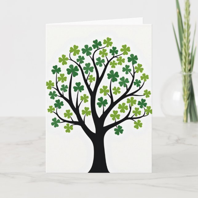 Lucky Tree Graphic Art Card (Front)