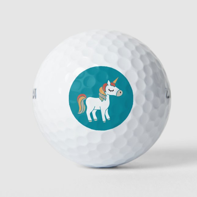 Lucky Unicorn - Be The Unicorn Golf Balls (Front)