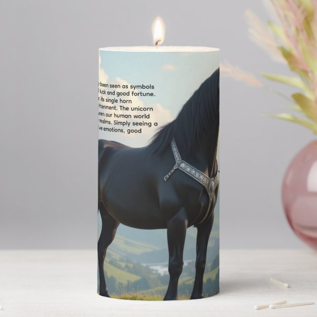 Lucky Unicorn Pillar Candle (In Situ)
