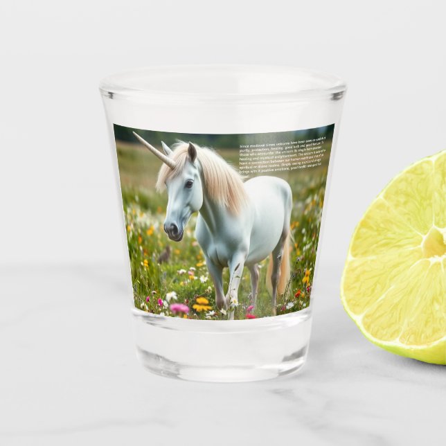 Lucky Unicorn Shot Glass (Front)