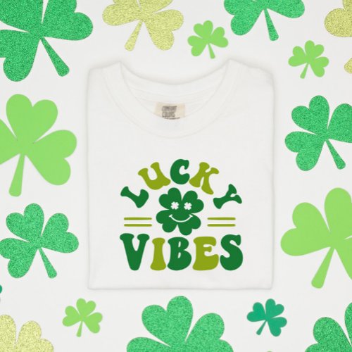Lucky Vibes Four Leaf Clover T_Shirt