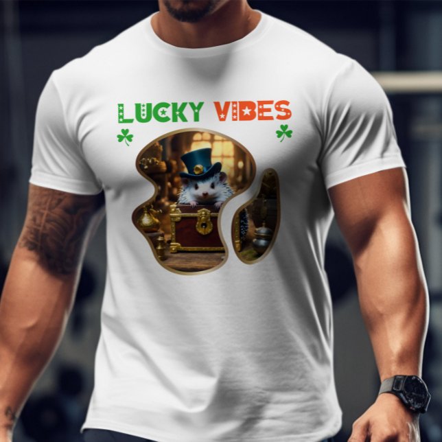 Lucky Vibes - Green Glow Dance Party T-Shirt (Creator Uploaded)