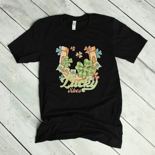 Lucky Vibes St Patricks Day T_Shirt