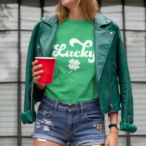 Lucky  Vintage St Patricks Day T_Shirt
