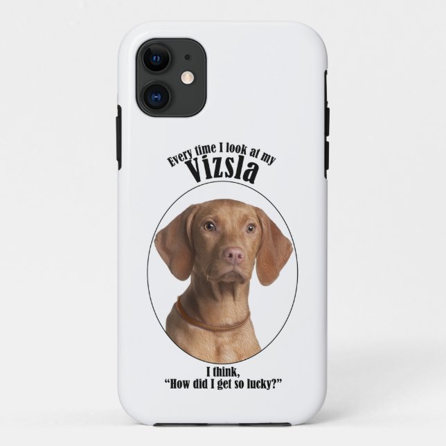 Lucky Vizsla iPhone Case (Back)