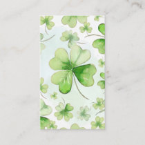 Lucky Watercolor Four Leaf Clover Irish Ireland