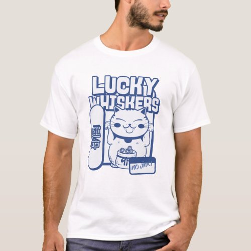 Lucky Whiskers Lucky Cats T_Shirt