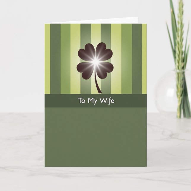 Lucky Wife Greeting Card (Front)
