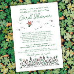 Lucky Wildflowers Milestone Birthday Card Shower<br><div class="desc">Notify friends and family of a milestone birthday with our Card Shower Invitation. Perfect for those preferring a low-key celebration, this invitation encourages loved ones to send heartfelt cards to mark the occasion. The perfect gift for a milestone 50th, 60th 70th 80th or 90th birthday! Suited particularly for March birthdays,...</div>