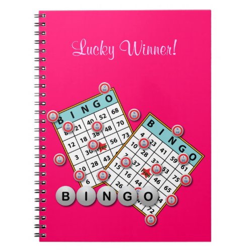 Lucky Winner Bingo Theme Notebook