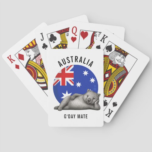 lucky wombat friends poker cards