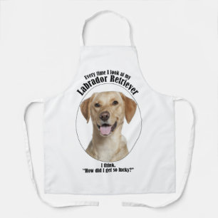 Lucky Yellow Lab Apron