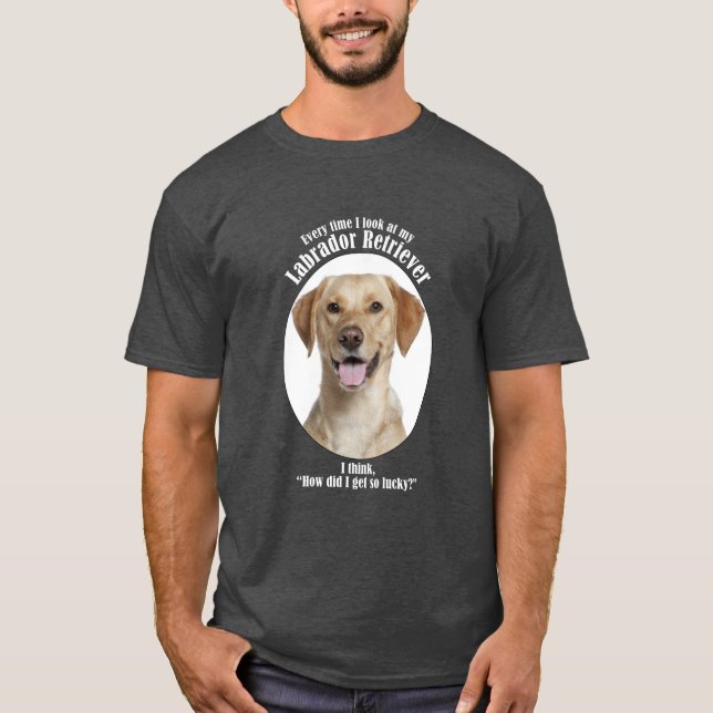 Lucky Yellow Lab T-Shirt (Front)