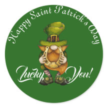 Lucky You Leprechaun Happy Saint Patricks Day Cute