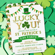 Lucky You! St. Patrick's Day Party Invitations at Zazzle