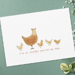 Lucky You&#39;re My Mom Hen And Chicks Card at Zazzle