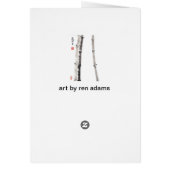 Lucky Zen Bamboo Art Card (Back)