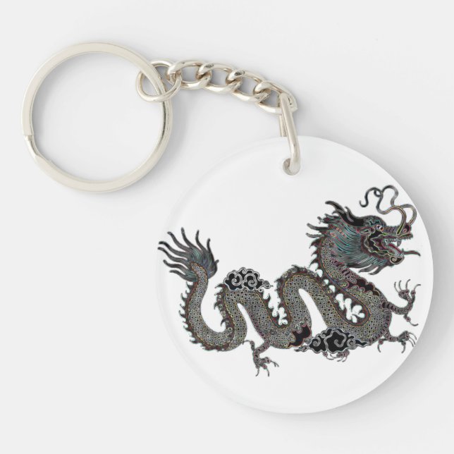 Lucky Zodiac Dragon | keychain (Front)