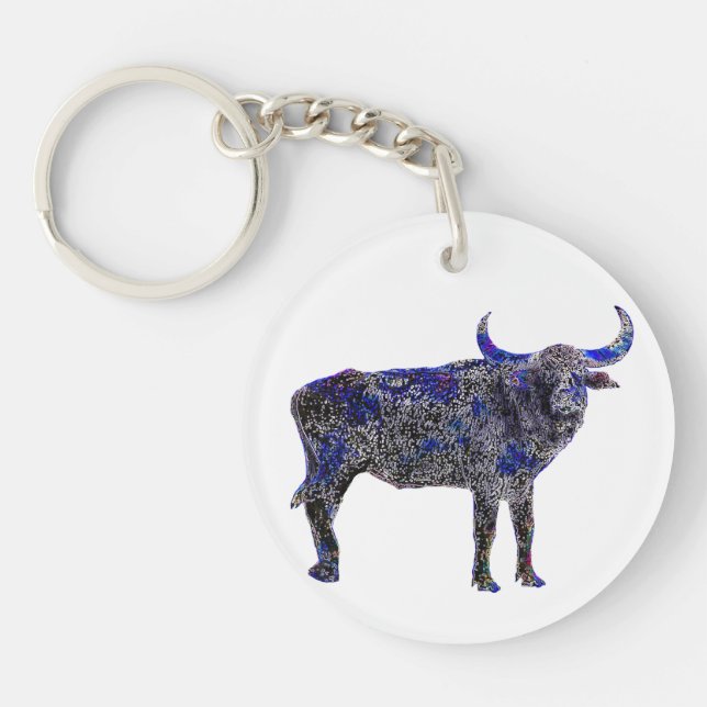 Lucky Zodiac Ox | keychain (Front)