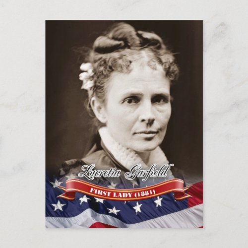 Lucretia Garfield First Lady of the US Postcard