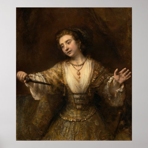 Lucretia _ Rembrandt Fine Art Poster